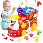 Brinquedo Musical Train HSNEOI para bebês de 6 a 18 meses com blocos