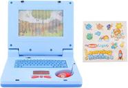 Brinquedo Notebook Educativo Computador Infantil Eletrônico Azul Com Som e Luzes