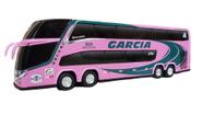 Brinquedo Ônibus Garcia Escala 1/43 Rosa