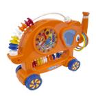 Brinquedo Para Bebe Educativo Mundo Bita Infantil Menino Menina Elefante Abaco - Laranja