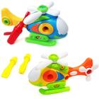 Brinquedo para Bebês Helicóptero Didático de Montar - Kit C/2