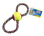 Brinquedo para cachorro corda com bola - WESTERN