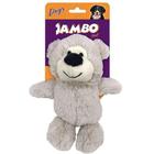 Brinquedo Para Cachorros Pelúcia Happy Bear Cinza Jambo Pet