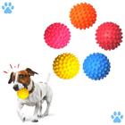 Brinquedo para Cães e Gatos Bola Cravo Flexível Resistente - Cores Sortidas - MagooPet