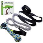 Brinquedo para cães LOOBANI Outdoor Bungee Tug Toy pendurado na árvore