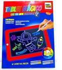 Brinquedo para Desenhar Tablet Mágico Luminoso Lousa Infantil Neon LCD 3D - Toy King