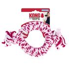 Brinquedo para Filhotes Corda Kong Rope Ring Rosa