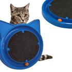 Brinquedo para gatos Azul Arranhador e Bolinha Divertida para um Relaxante e Interativo Super Cat