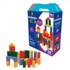 Brinquedo Pedagógico Educativo Blocos Em Madeira MultiBlocks Coloridos 50 Pçs - Xalingo