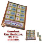 Brinquedo Pedagógico Educativo Em Madeira Estojo Dominó - Rafabox