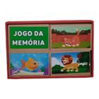 Brinquedo Pedagógico Educativo Em Madeira Estojo Jogo Da Memória Animais
