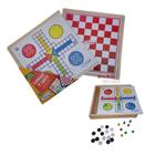 Jogos De Tabuleiro 6x1 Xadrez Damas Ludo Trilha Velha Resta1 - Futura  Brinquedos Educativos