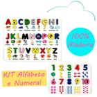 Brinquedo Pedagogico Educativo Kit Alfabeto E Números