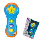 Brinquedo Pedagógico Microfone Infantil Luz E Som Para Bebês