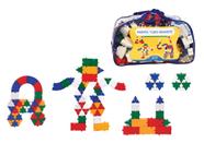 Brinquedo Educativo Blocos De Montar Linked Cubes 100 Peças