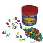 Brinquedo pedagógico pote números - 180 peças