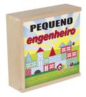 Brinquedo Pequeno Engenheiro Madeira 50 Peças - Carlu 1121