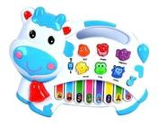 Brinquedo Piano Musical Animal Azul Sons Educativo - Braskit - Shop Macrozao