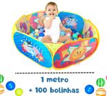 Brinquedo Piscina De Bolinhas Unissex 1 Metro + 100 Bolinhas - Pica Pau