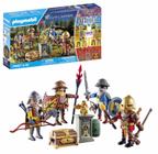 Brinquedo Playmobil My Figures Knights of Novelmore com 4 figuras