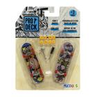 Brinquedo Prodeck Skate de Dedo 2PC c Acessórios e Personalizável Estampa Sortida Multilaser-BR1804