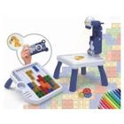 Brinquedo Projetor Mesa 4 Em 1 Tetris Desenho Pintar Infantil Led Educativo