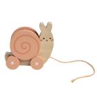 Brinquedo Pull Along Pearhead Montessori Snail para criança de 1 ano ou mais