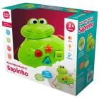 Brinquedo puxa baby musical sapo