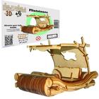 Brinquedo Quebra Cabeça 3D Carro Flintstones Mdf - Monte & Eduque