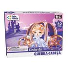 Brinquedo Quebra Cabeça Infantil 60 Pçs Cinderela - 45937