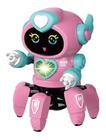 Brinquedo Robô Dançarino BOT ROBOT ROSA COM SOM E LUZES 3D