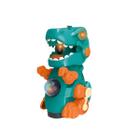 Brinquedo Robô Dinossauro Solta Bolhinha Anda Emite Luz Som Dragão Infantil Reforçado Reforçado Original Colorido Luxo