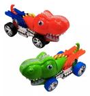 Brinquedo Robô Dinossauro Solta Fumaça Luzes Som Movimento Carrinho