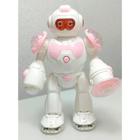 Brinquedo Robô Rosa Estelar Interativo Com Luzes E Sons - Toy king