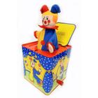 Brinquedo Schylling Jester Jack In The Box com boneco de pelúcia