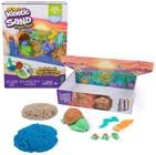 Brinquedo sensorial Kinetic Sand Project Planet Turtle Beach 414ml