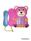 Brinquedo Telefone Infantil Musical Com Som E Luzes Rosa