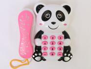 Brinquedo telefone musical com luz- rosa - TOYS