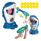 Brinquedo Tiro Ao Alvo Tubarão Shark Com Bolinhas Interativo Divertido Infantil Criança
