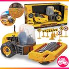 Brinquedo Trator Compactador Construction Machine Gigante Articulado Cabine Removível Brinquedo Menino