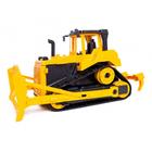 Brinquedo Trator Esteira Amarelo Articulável Emborrachado Máquina Construção 30cm