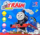 Trem Thomas Bate e Volta Dm Toys com Luz e Som Azul - Pequenos Travessos