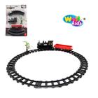 Brinquedo trem de construcao com trilho super a pilha 9 pecas - WELLKIDS