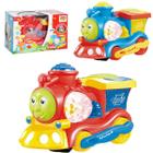 Brinquedo Trem Infantil Luz Som Bate Volta Reflete Dino - DM Toys