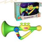 Brinquedo Trompete Infantil Musical Com Luz E Som