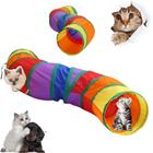 Brinquedo Túnel Para Gatos Cachorro Coelho labirinto Interativo Colorido