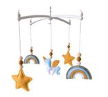 Brinquedos Baby Mobile Crib Rattles para 0 a 12 meses com carrossel