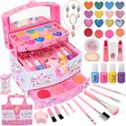 Brinquedos BEKALERZ para meninas de 3 a 12 anos com kit de maquiagem