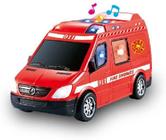 Brinquedos Carrinho Ambulância de Bombeiro Com Luzes E Som!(vermelha)