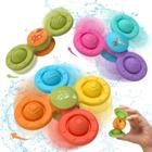 Brinquedos de banho Lehoo Castle Toddler Silicone Sucction Cup Spinner